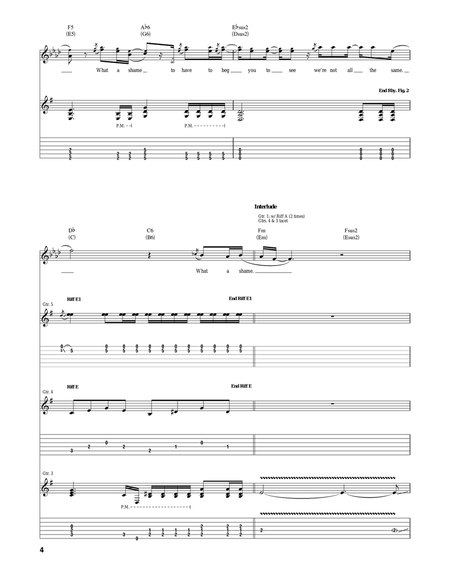 What A Shame What A Shame Acoustic Guitar scores gallery preview page 4