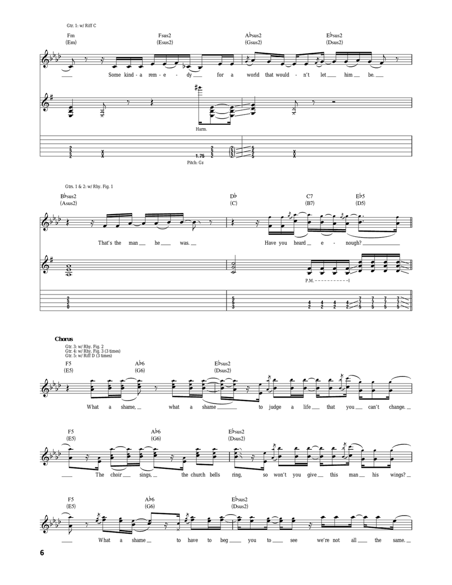 What A Shame What A Shame Acoustic Guitar scores gallery preview page 6
