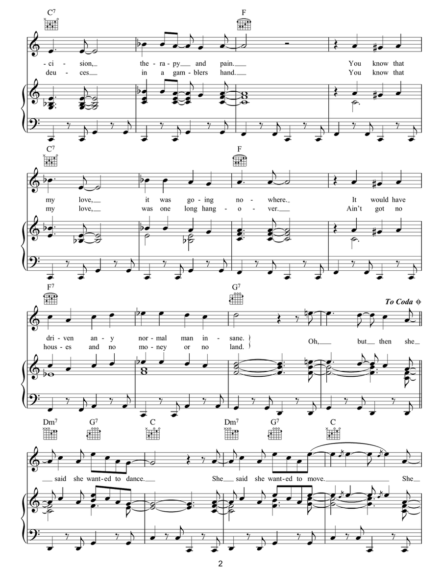 She Said She Said Piano, Vocal, Guitar scores gallery preview page 2