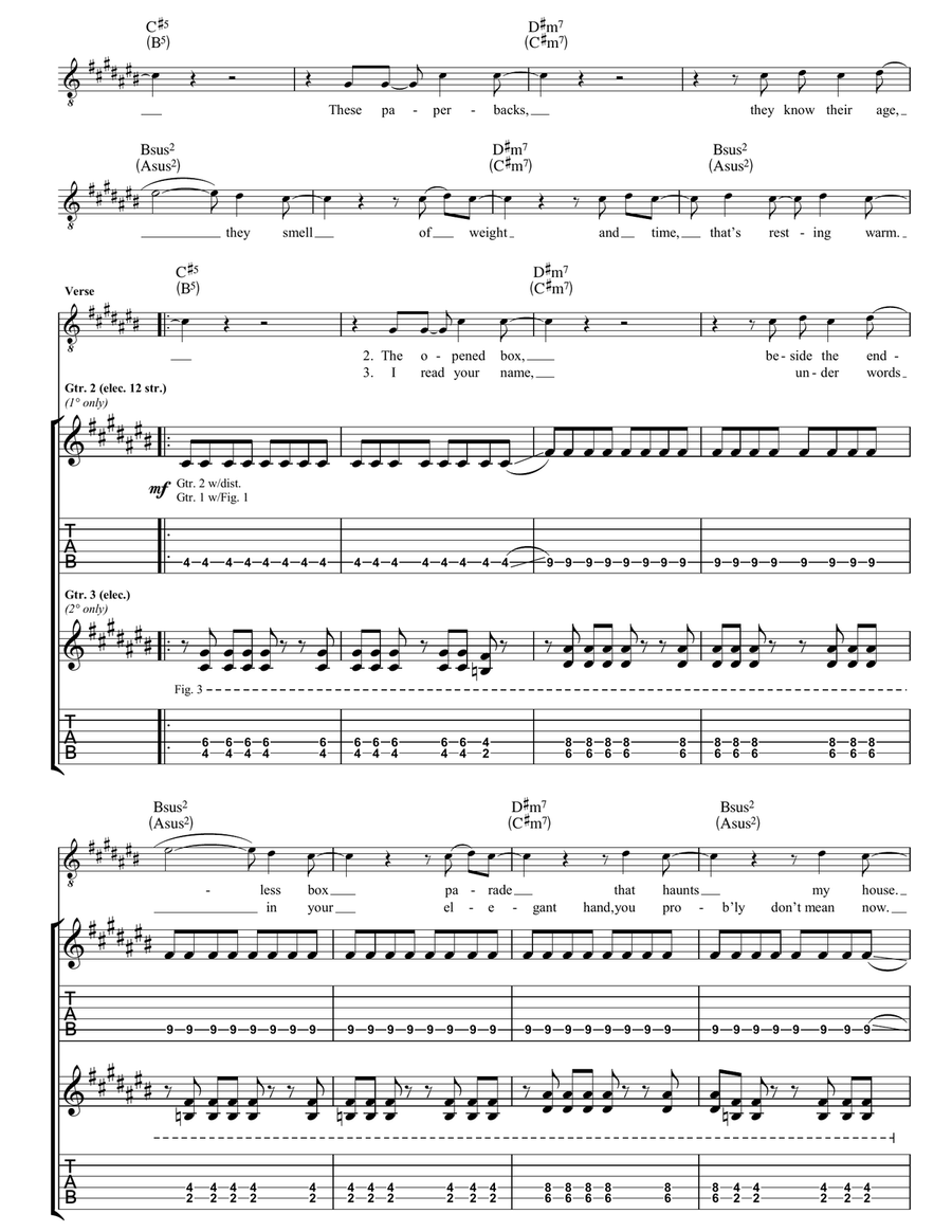 Please Just Take These Photos From My Hands Guitar Tablature scores gallery preview page 2