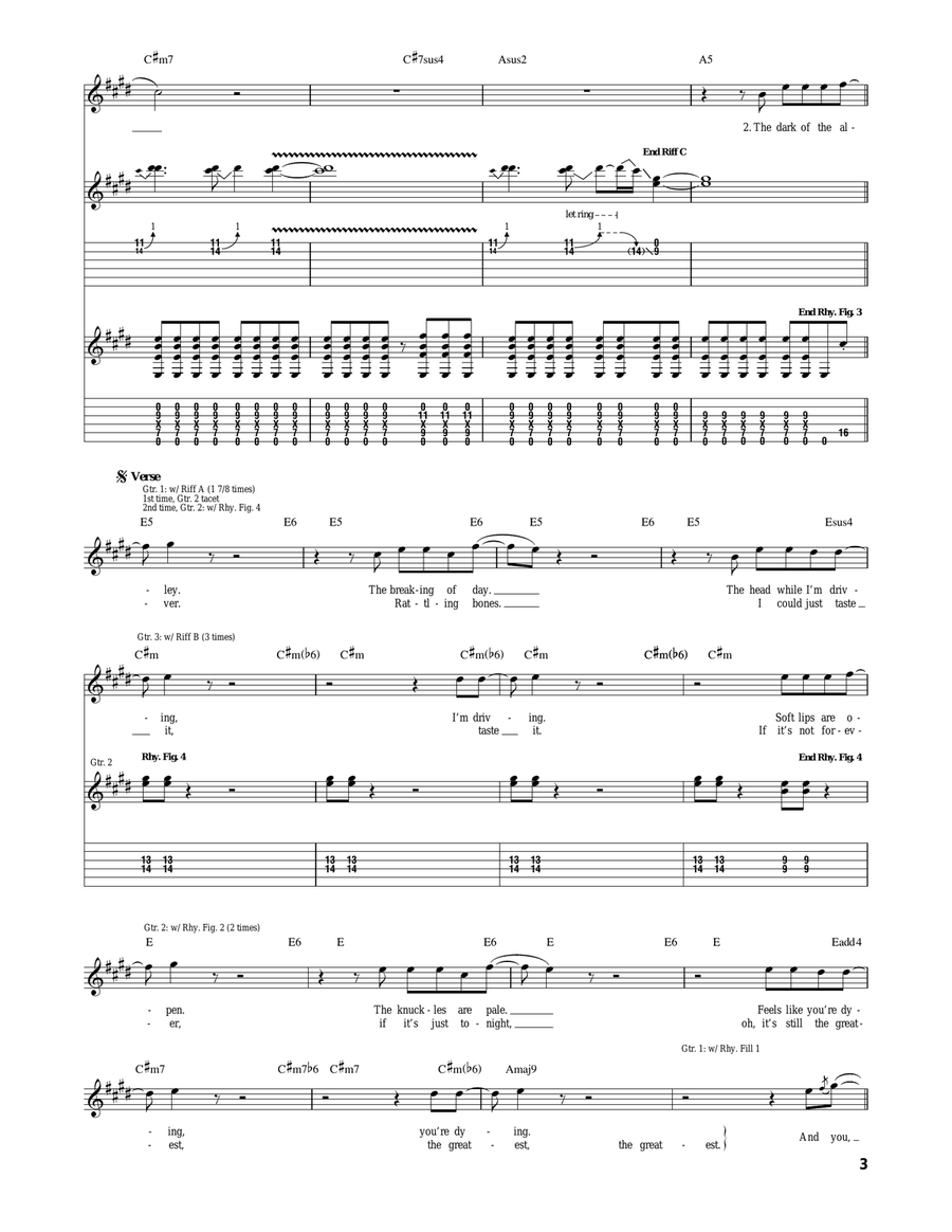 Sex On Fire Sex On Fire Acoustic Guitar scores gallery preview page 3