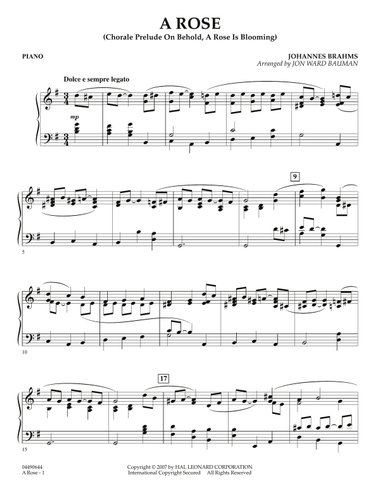 A Rose (Chorale Prelude on 