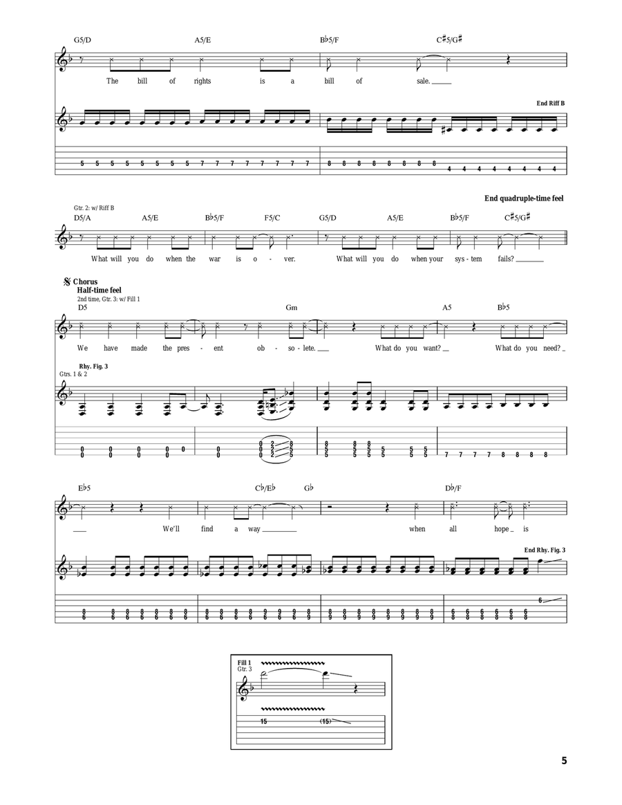 All Hope Is Gone All Hope Is Gone Acoustic Guitar scores gallery preview page 5