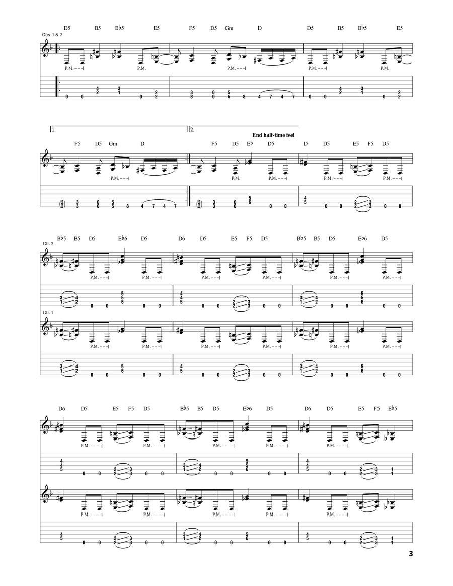 Gematria (The Killing Name) Acoustic Guitar scores gallery preview page 3