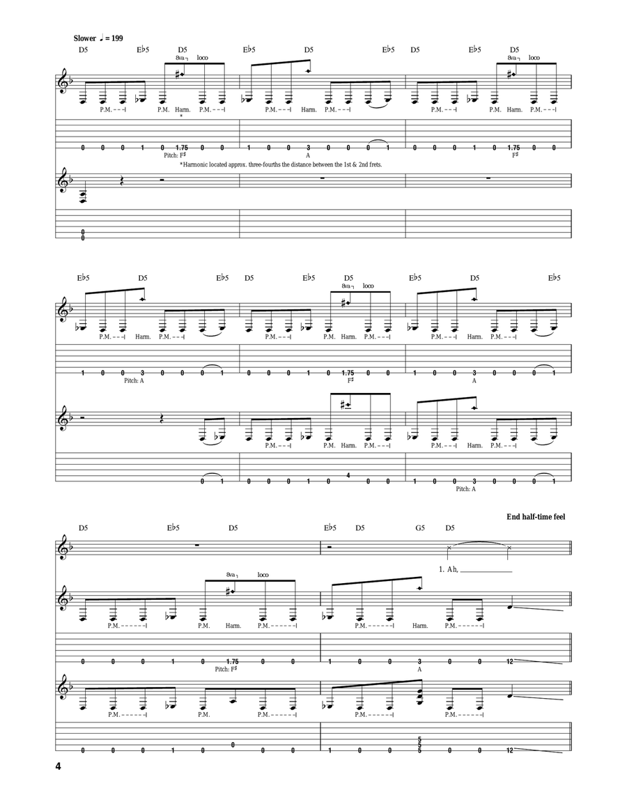 Gematria (The Killing Name) Acoustic Guitar scores gallery preview page 4