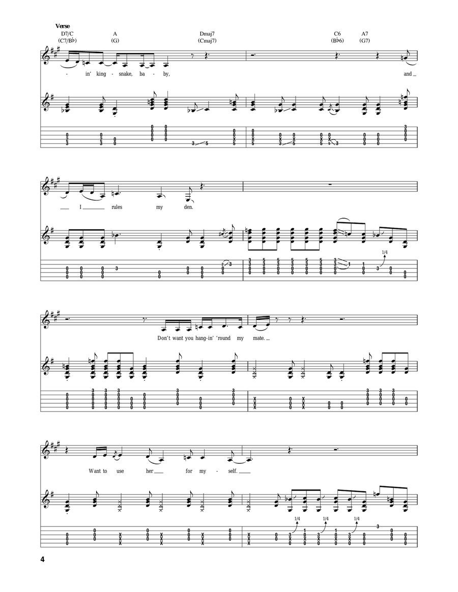 Crawling King Snake Crawling King Snake Acoustic Guitar scores gallery preview page 4