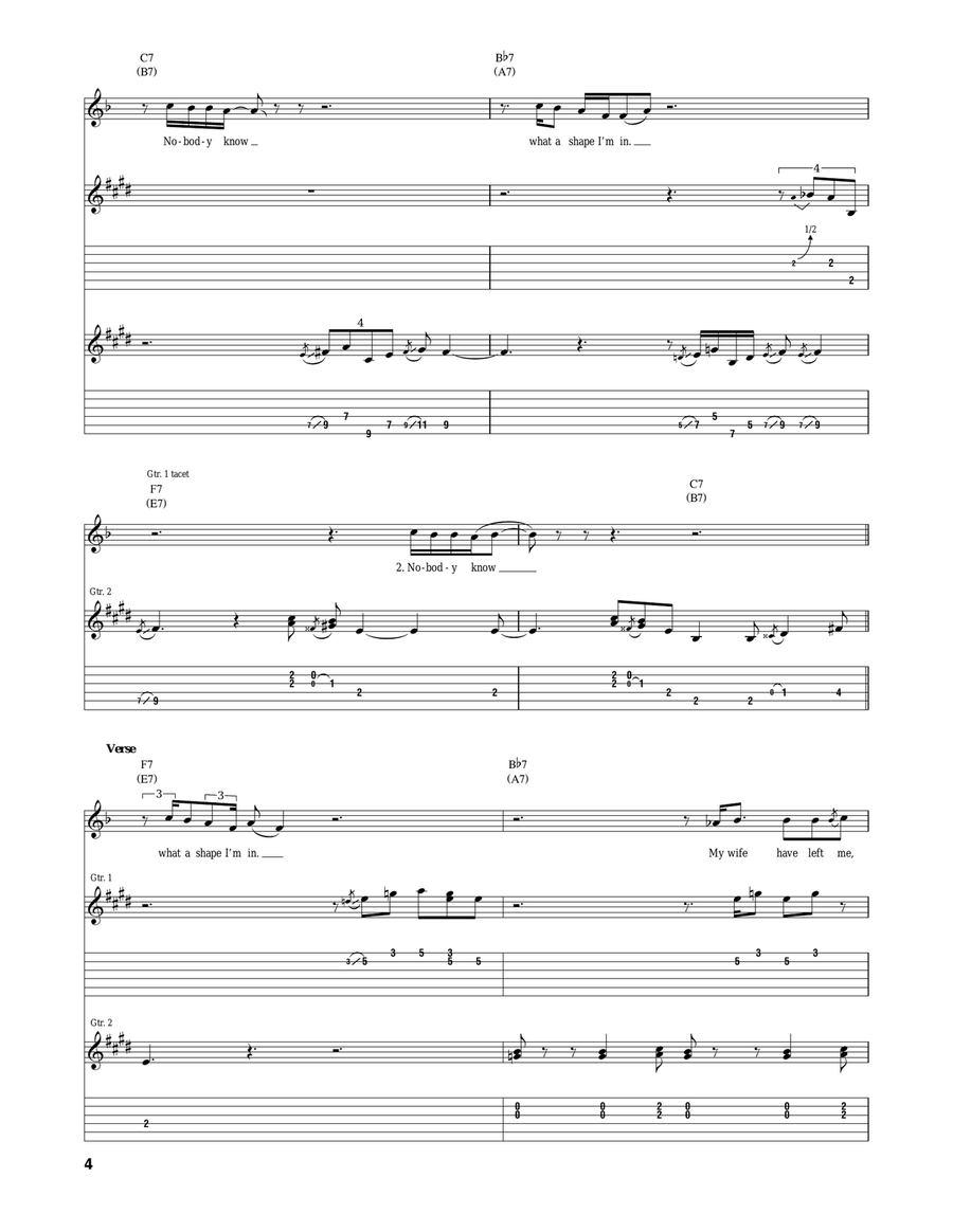 Blues Before Sunrise Blues Before Sunrise Acoustic Guitar scores gallery preview page 4