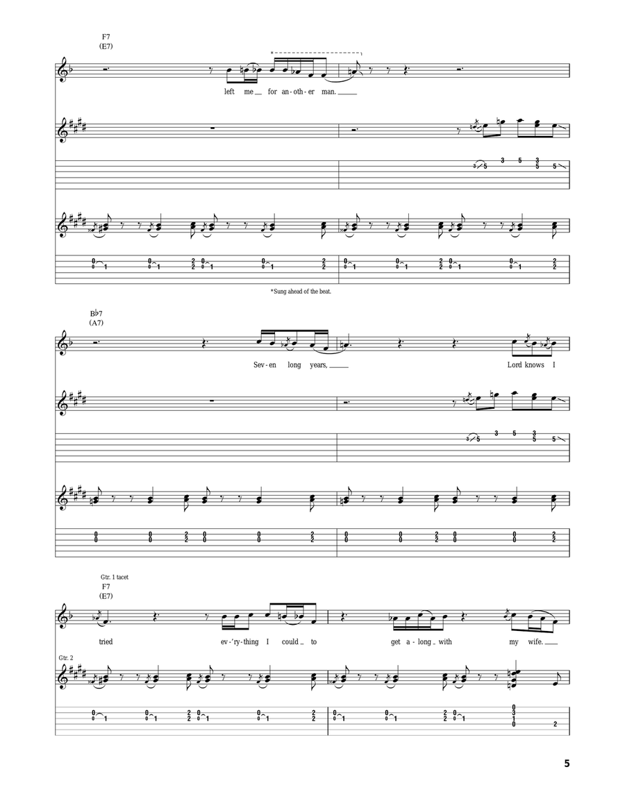 Blues Before Sunrise Blues Before Sunrise Acoustic Guitar scores gallery preview page 5