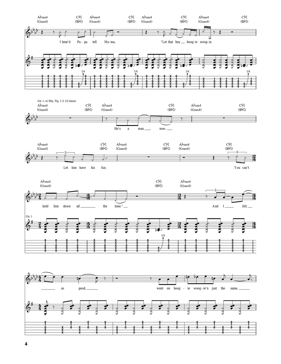 Boogie Chillen No. 2 Boogie Chillen No. 2 Acoustic Guitar scores gallery preview page 4