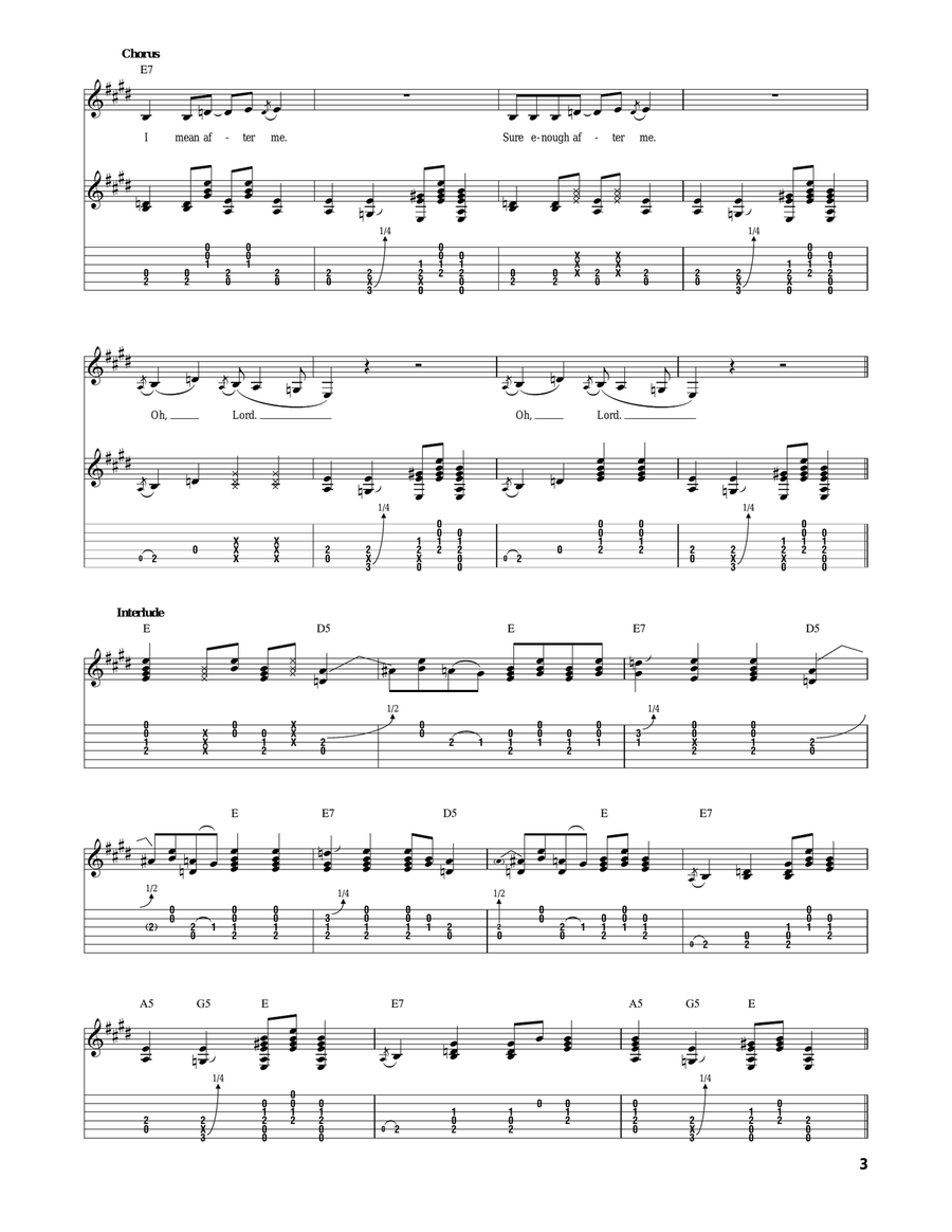 Catfish Blues Catfish Blues Acoustic Guitar scores gallery preview page 3