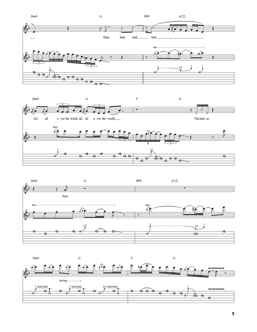 The Healer The Healer Acoustic Guitar scores gallery preview page 5