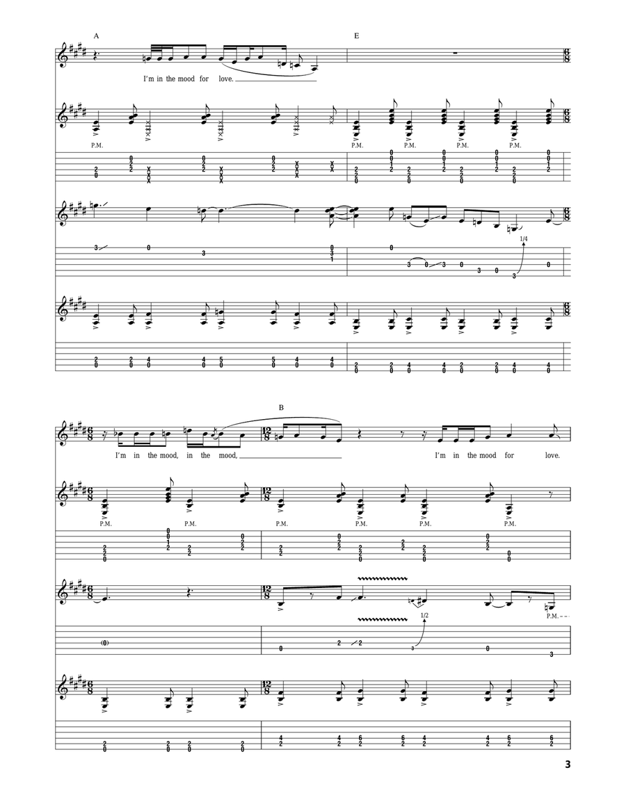 I'm In The Mood Acoustic Guitar scores gallery preview page 3