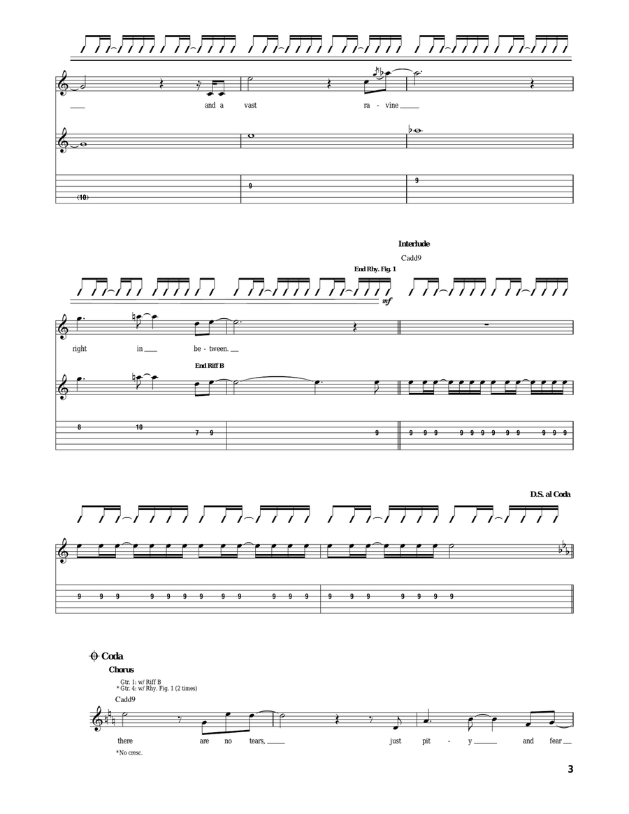 Pity And Fear Pity And Fear Acoustic Guitar scores gallery preview page 3