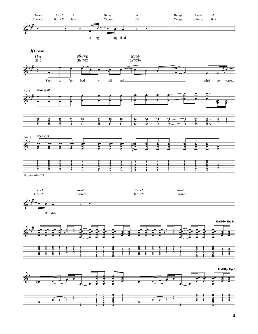 Cath Cath Acoustic Guitar scores gallery preview page 3