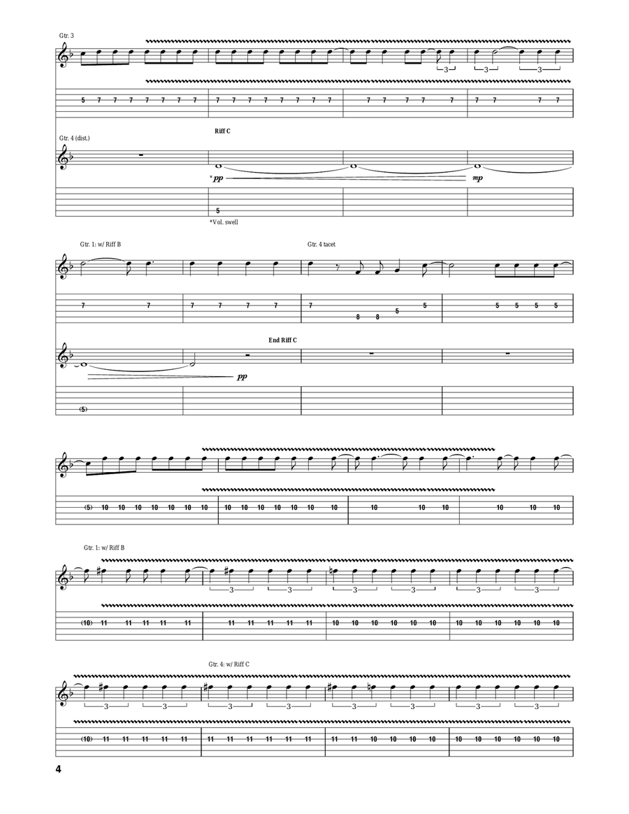 I Will Possess Your Heart Acoustic Guitar scores gallery preview page 4