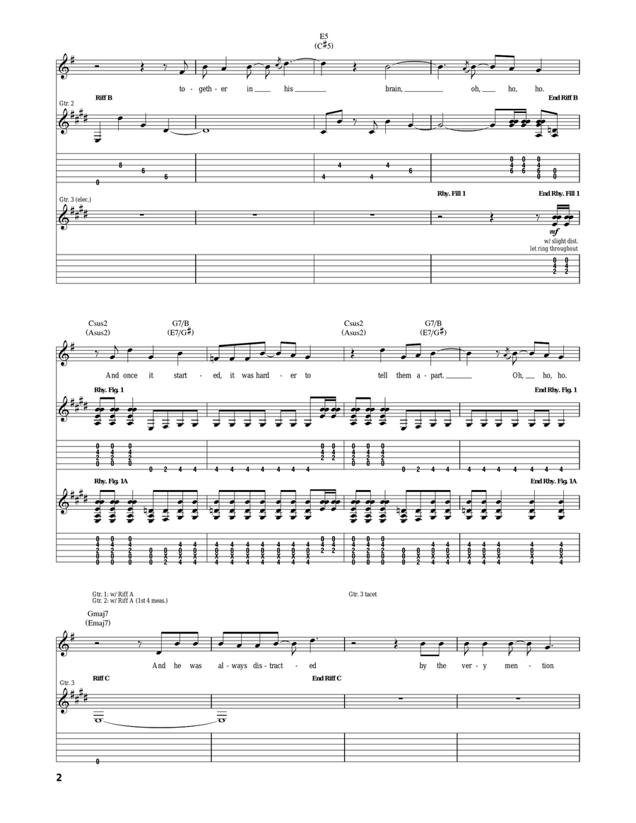 Long Division Long Division Acoustic Guitar scores gallery preview page 2