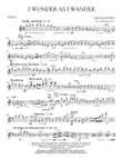 I Wonder As I Wander - Violin 1
