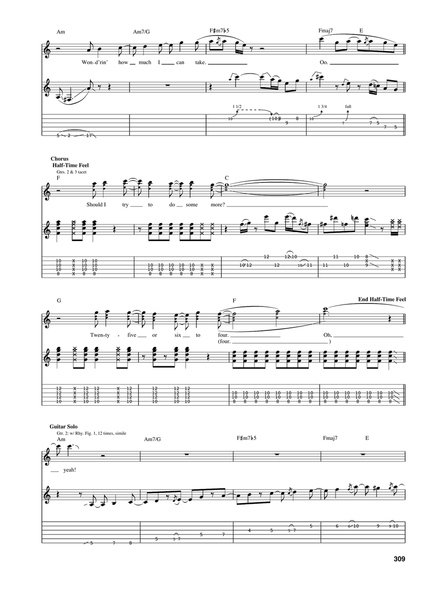 25 Or 6 To 4 25 Or 6 To 4 Acoustic Guitar scores gallery preview page 4