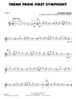 Theme from First Symphony - Violin 1