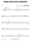 Theme from First Symphony - Viola