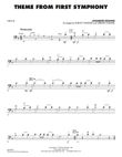 Theme from First Symphony - Cello