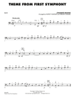 Theme from First Symphony - Bass