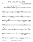 Two Mozart Canons - Bass mini preview