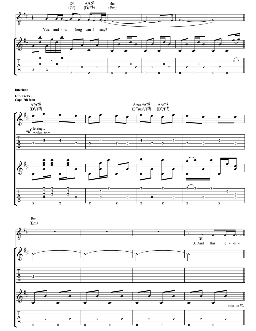 60 Thompson 60 Thompson Guitar Tablature scores gallery preview page 3