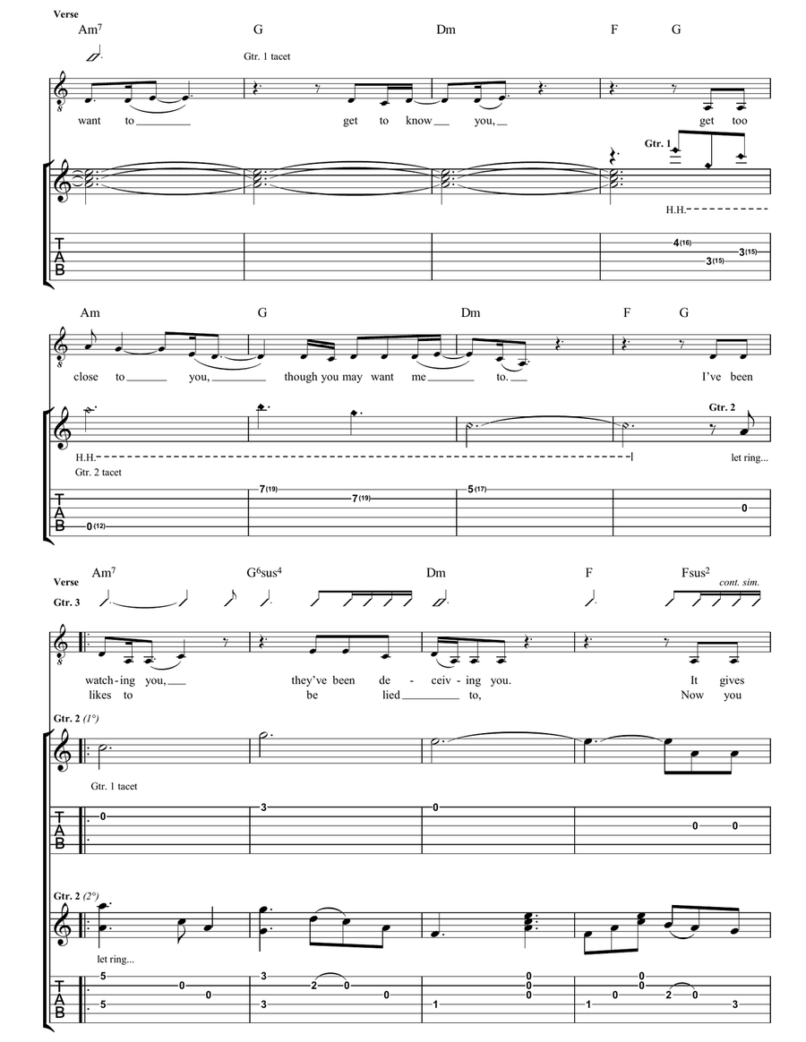 Stinger Stinger Guitar Tablature scores gallery preview page 2