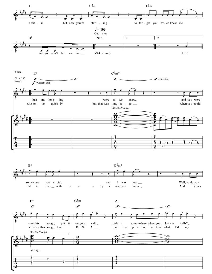 Monster Boots Monster Boots Guitar Tablature scores gallery preview page 2