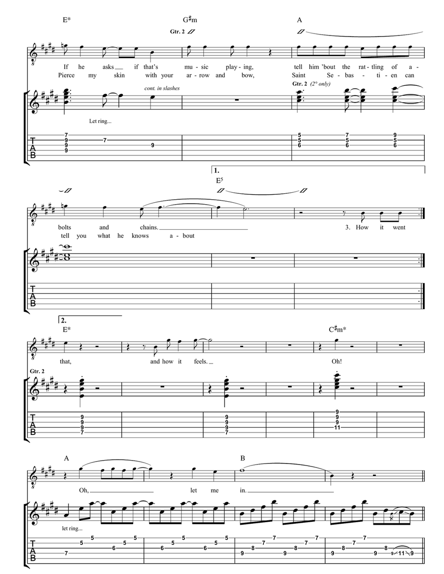 Monster Boots Monster Boots Guitar Tablature scores gallery preview page 3
