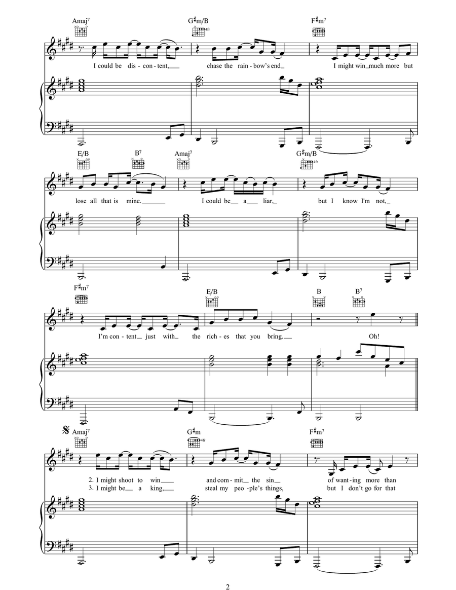 You're The Best Thing You're The Best Thing Piano, Vocal, Guitar scores gallery preview page 2