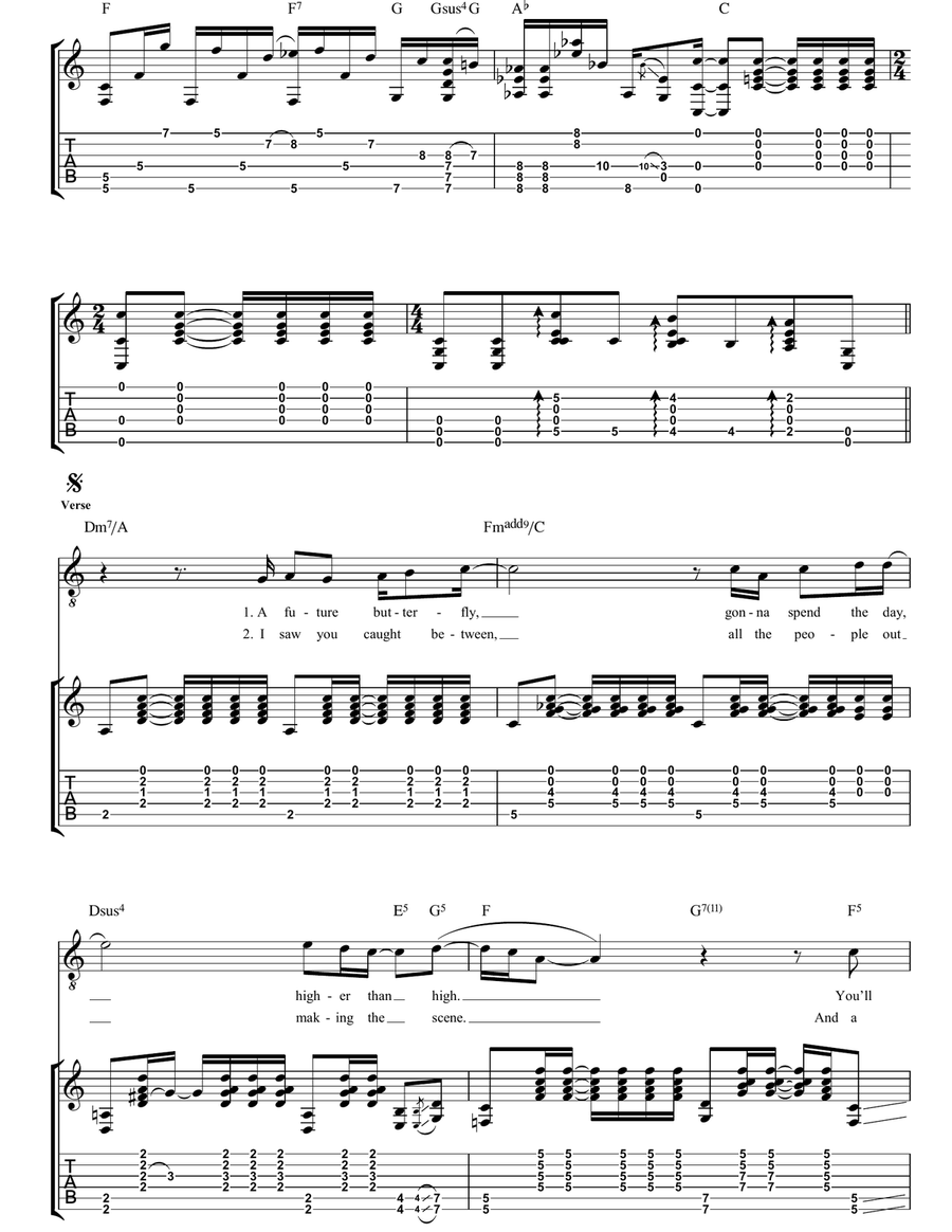 Independence Day Independence Day Guitar Tablature scores gallery preview page 2