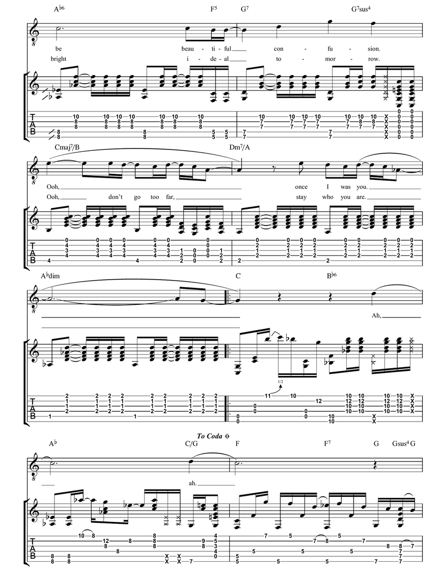 Independence Day Independence Day Guitar Tablature scores gallery preview page 3