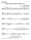 This Is How We Know What Love Is - Bb Tenor Sax/Bar. TC (Trb 1,2)