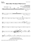 This Is How We Know What Love Is - Double Bass