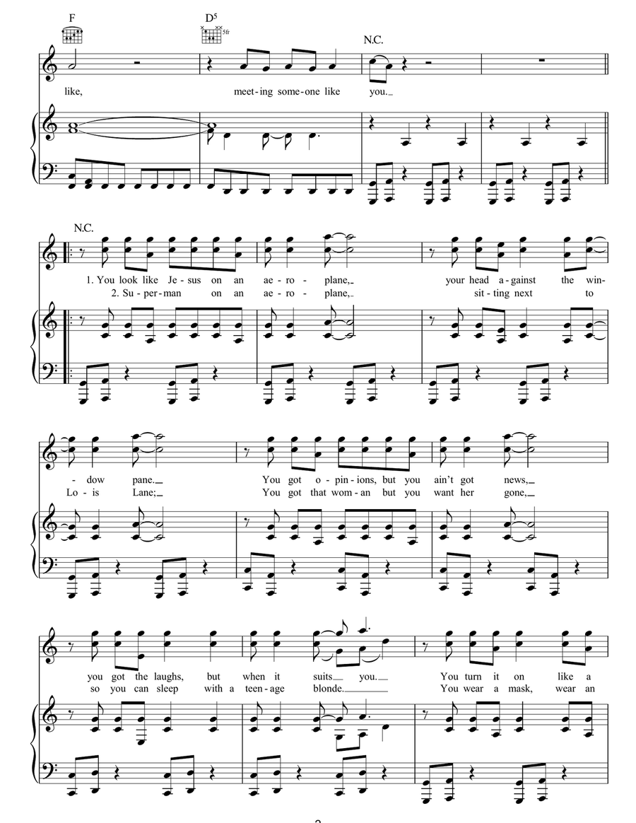 Superman Superman Acoustic Guitar scores gallery preview page 2