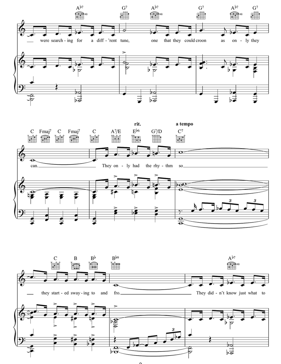 The Birth Of The Blues The Birth Of The Blues Piano, Vocal, Guitar scores gallery preview page 2