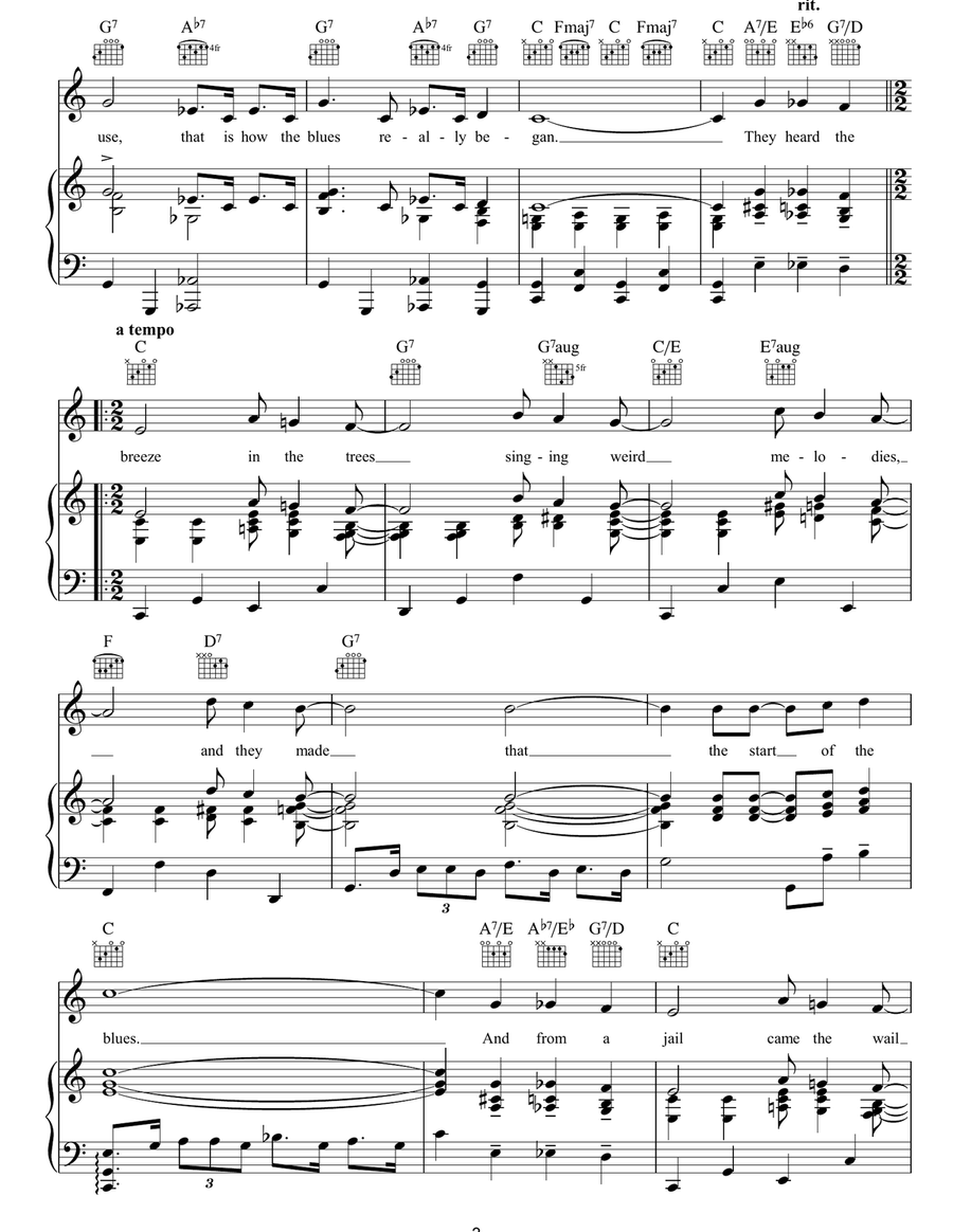 The Birth Of The Blues The Birth Of The Blues Piano, Vocal, Guitar scores gallery preview page 3