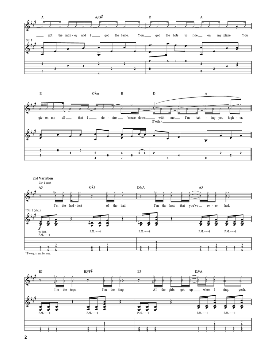The Greatest Man That Ever Lived Acoustic Guitar scores gallery preview page 2
