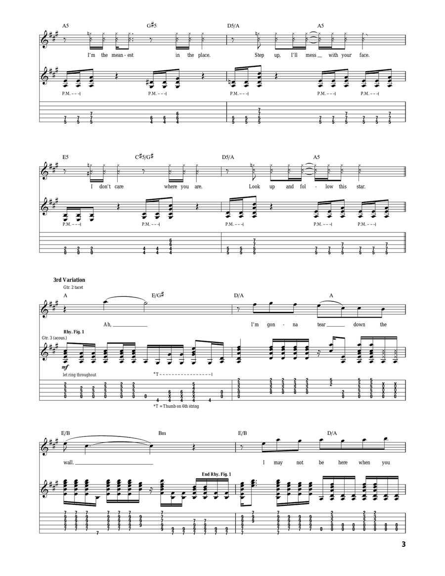 The Greatest Man That Ever Lived Acoustic Guitar scores gallery preview page 3