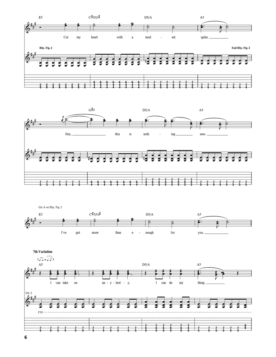 The Greatest Man That Ever Lived Acoustic Guitar scores gallery preview page 6