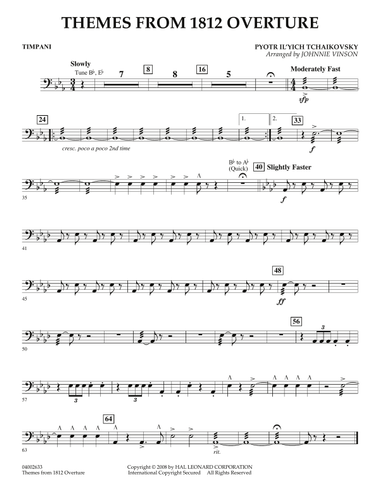 Themes from 1812 Overture - Timpani