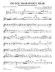 Do You Hear What I Hear - Solo Eb Alto Saxophone