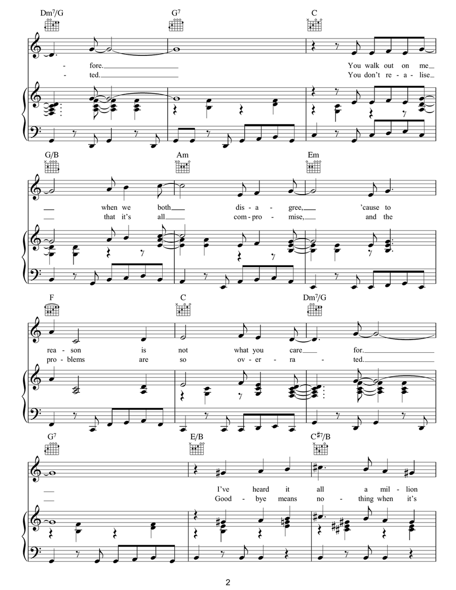 Don't Sleep In The Subway Guitar scores gallery preview page 2