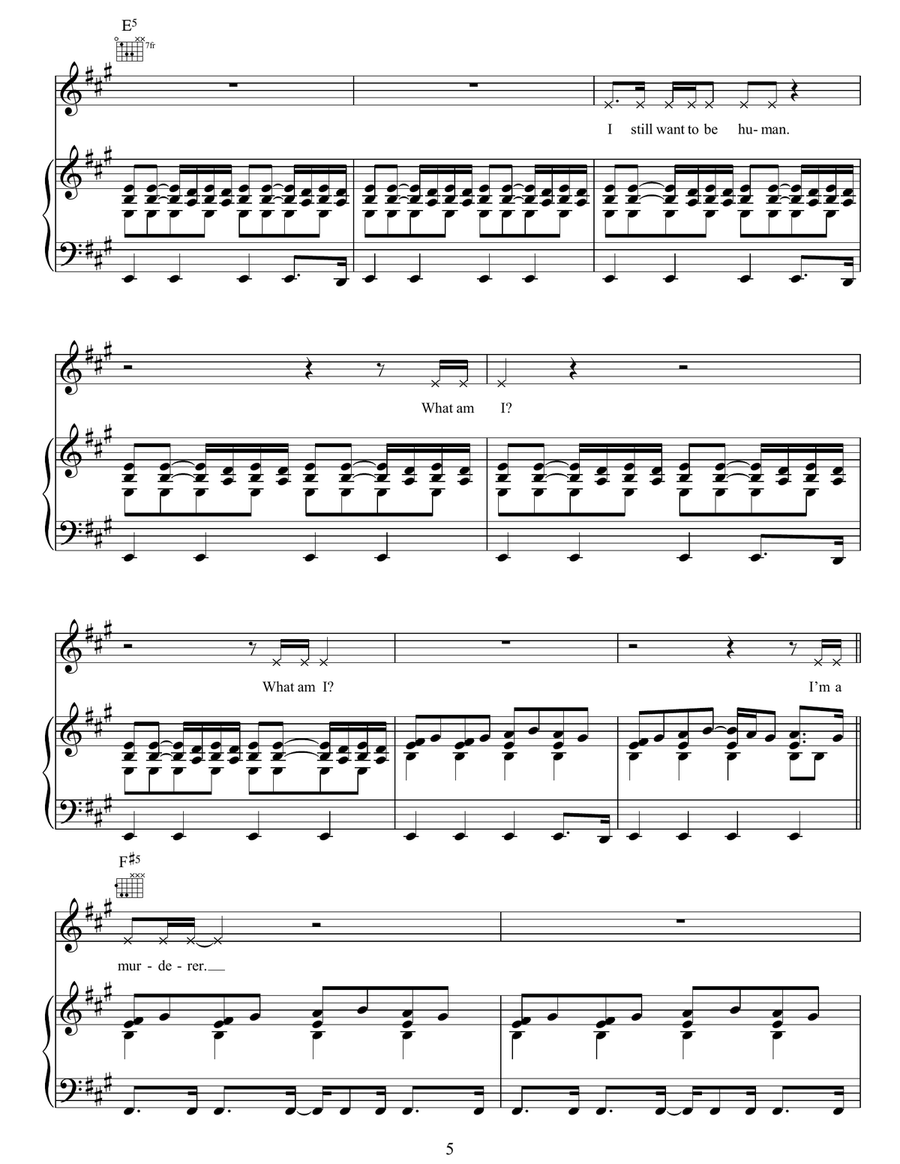 Aisha Aisha Acoustic Guitar scores gallery preview page 5