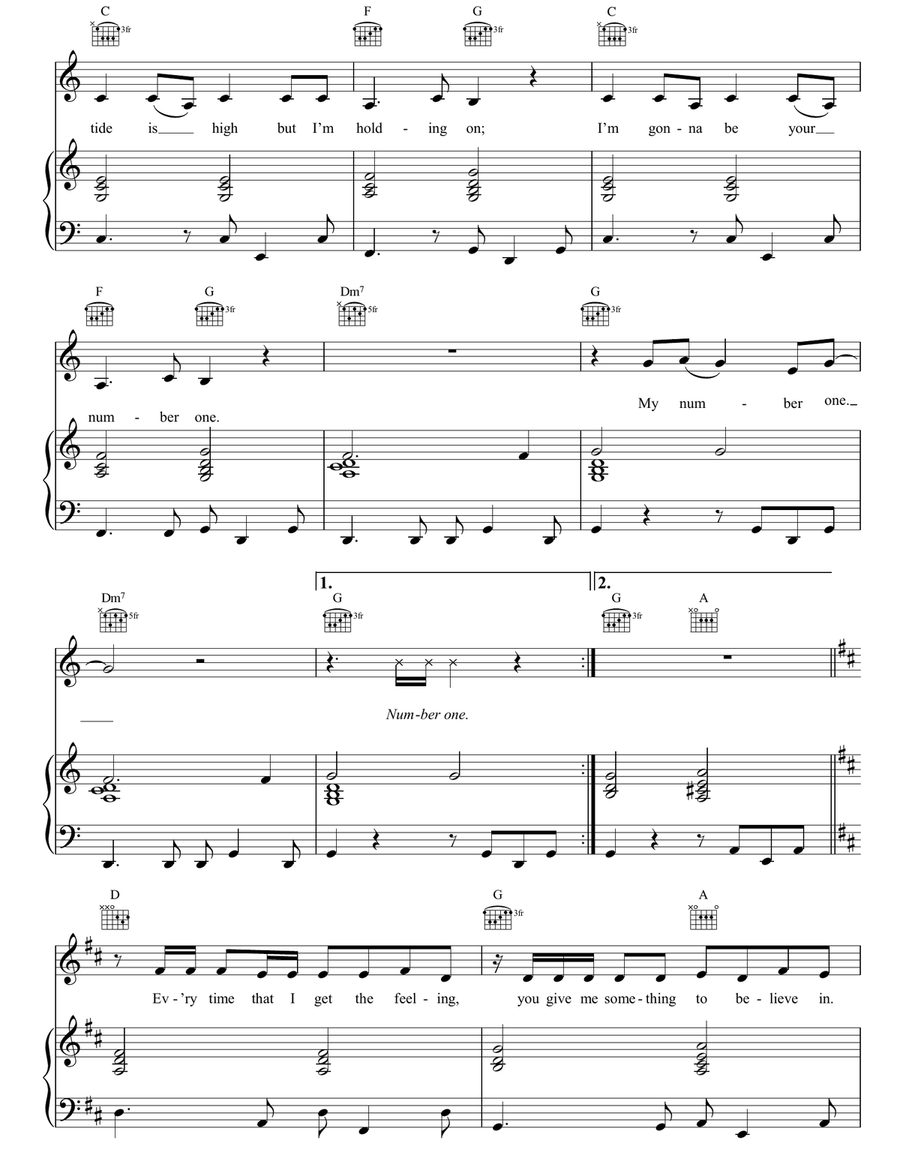 The Tide Is High (Get The Feeling) Acoustic Guitar scores gallery preview page 3
