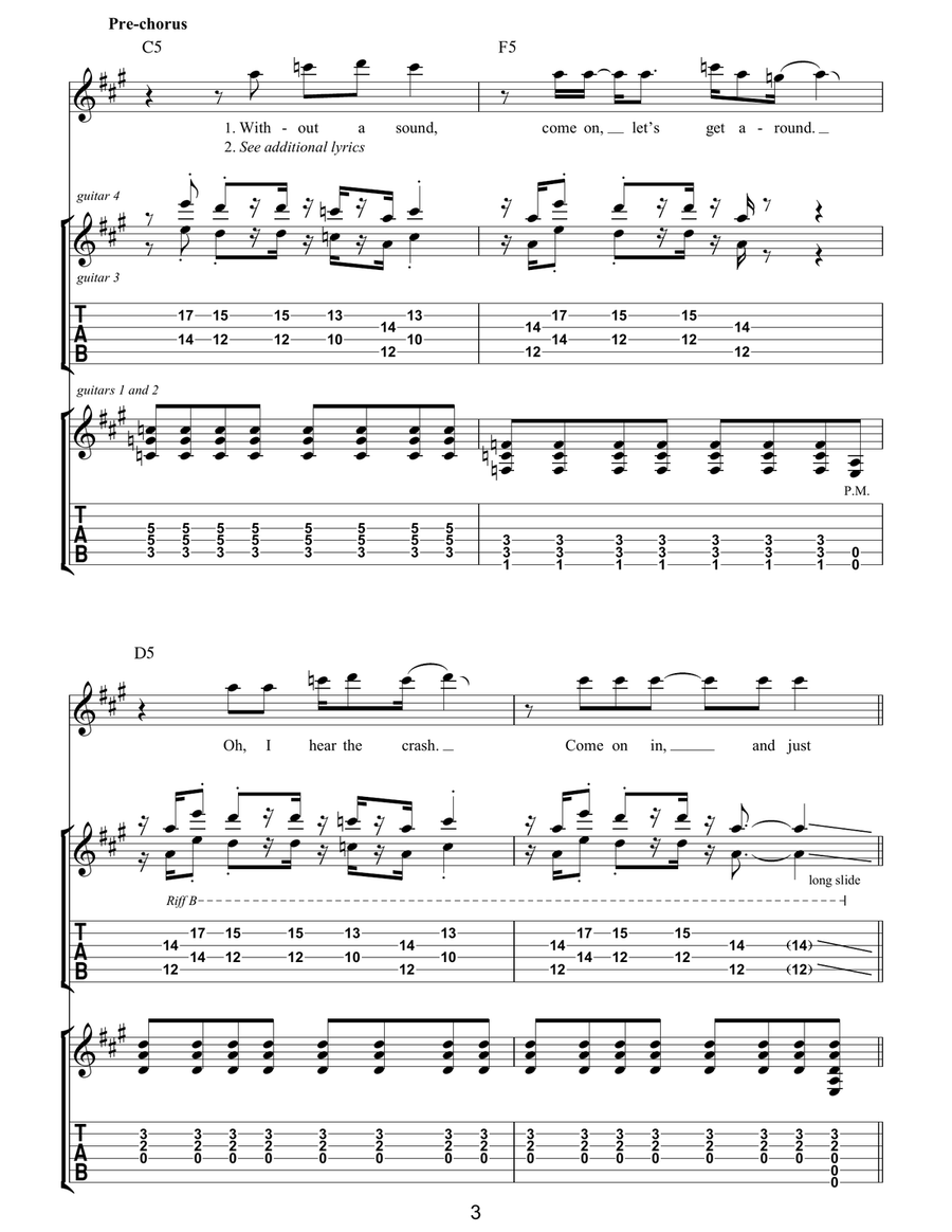 Smash 'N' Grab Smash 'N' Grab Electric Guitar scores gallery preview page 3