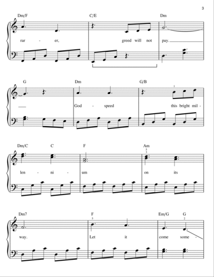 Someday (from The Hunchback Of Notre Dame) Easy Piano scores gallery preview page 3