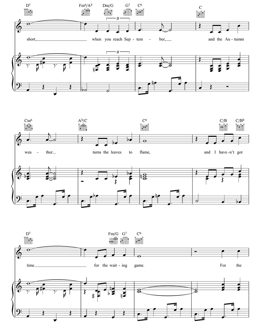 September Song September Song Guitar scores gallery preview page 3